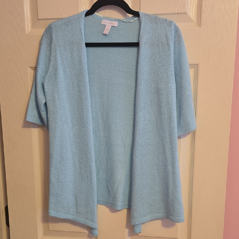 Charter Club Light Blue Women's‎ Cardigan